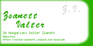 zsanett valter business card